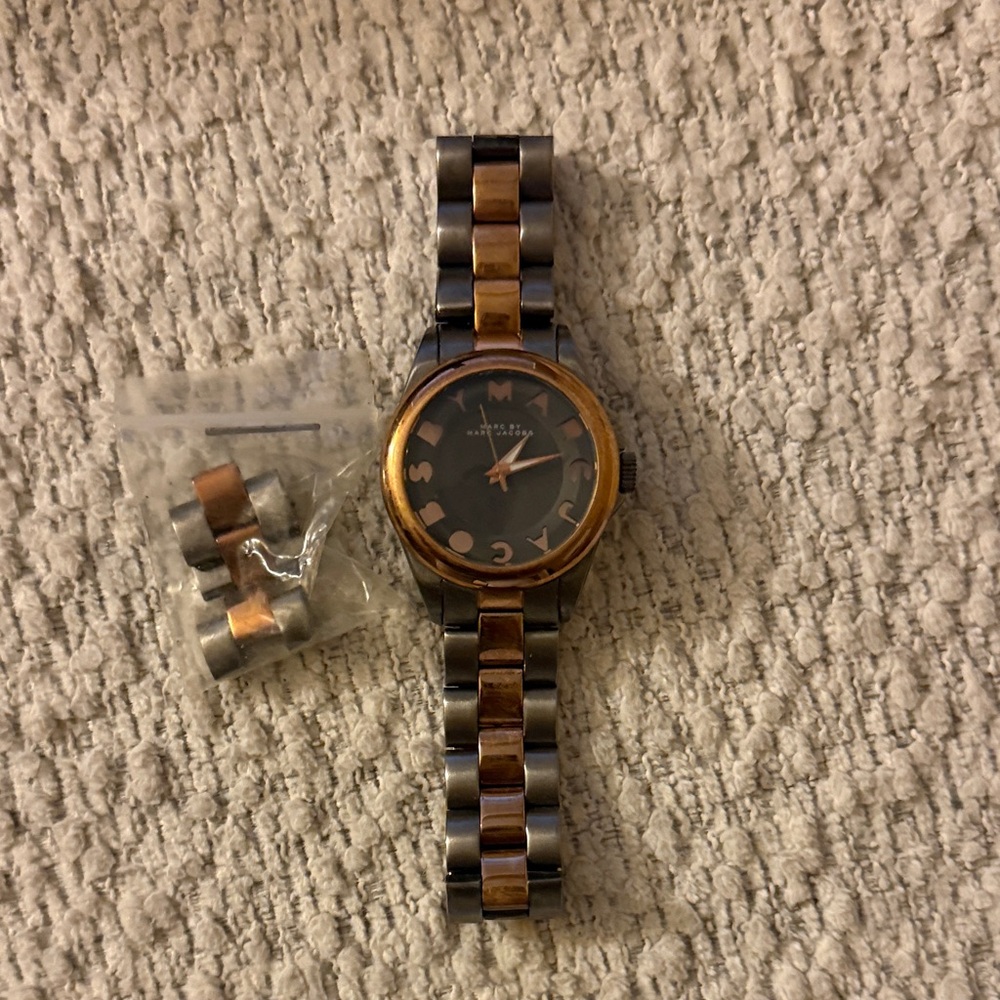 Marc Jacobs Black and Gold Women's Watch